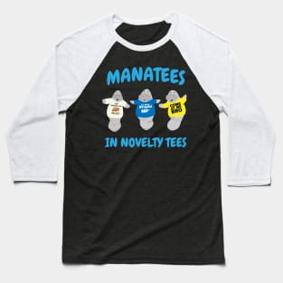 Manatees in Novelty Tees Baseball T-Shirt